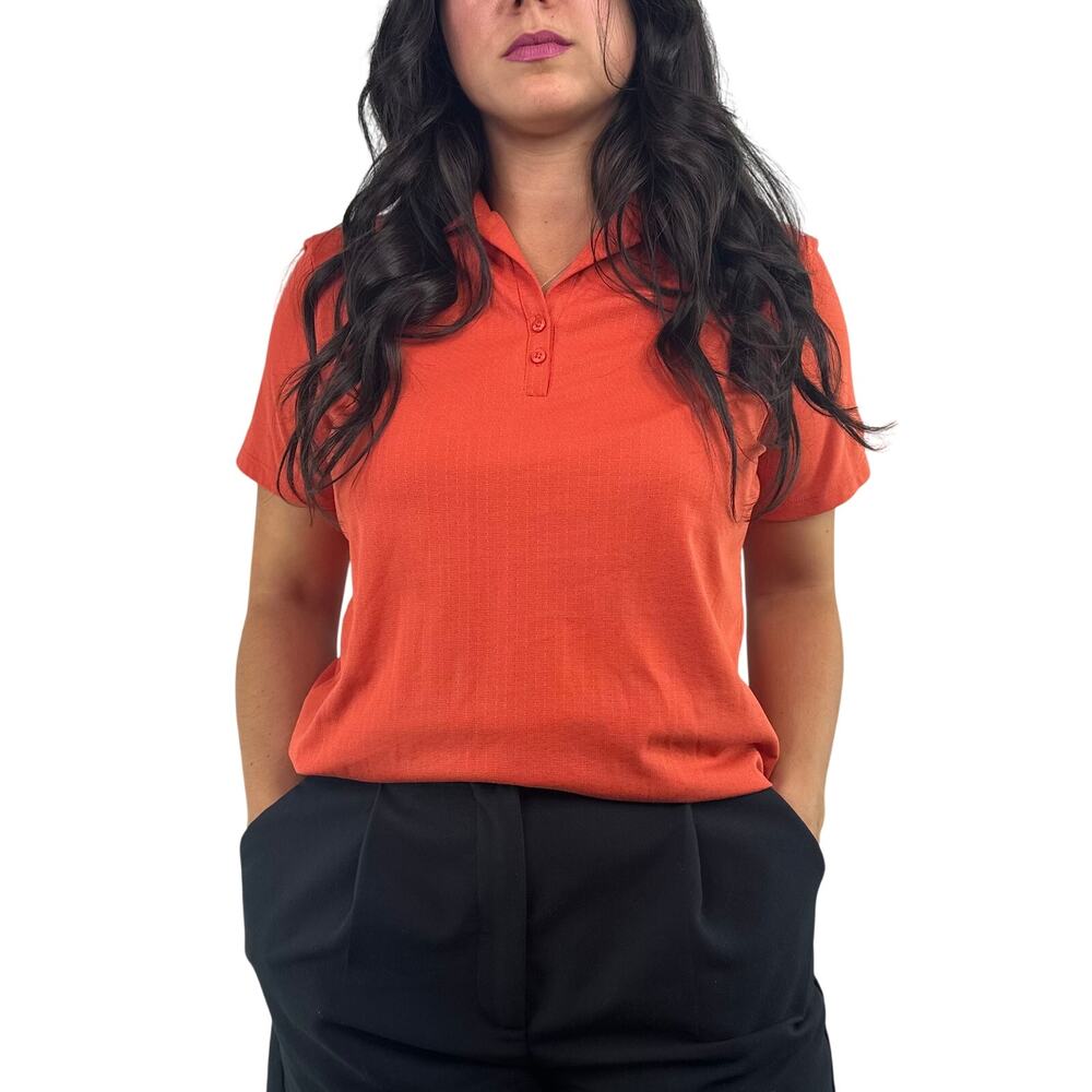 Cutter & Buck Orange Polo Top